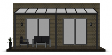 Preview: Überdachung mit VSG 8,76 mm matt, 6 x 4,5 m